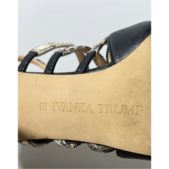 Ivanka Trump Black Heels Snake
Skin Shoes Women's - Picture 9 of 9